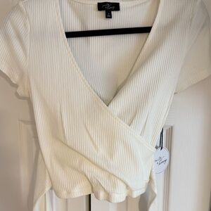 White tie crop top